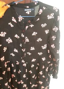 Black Floral Kurta | Price Drop