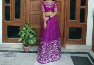 Elegant Purple Lehenga Choli