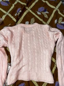 Cute Pink Knit Sweater