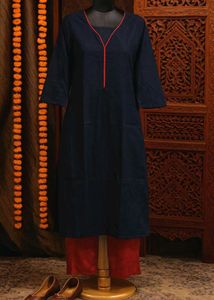 🇳🇿💫🎀Elegant Black Cotton Kurta