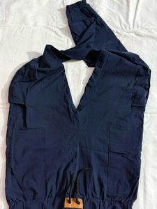 Navy Blue Lightweight Cargo Pants