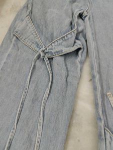 Bow Lace Denim Jeans
