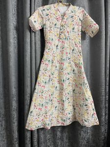 Floral Elegance A-Line Dress