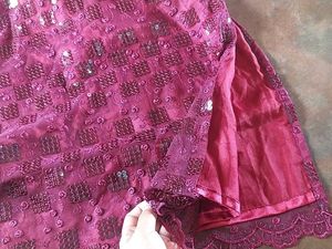 Elegant Burgundy Lace Dress