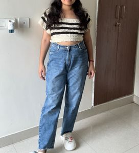 Kraus Blue High Waistd Jeans