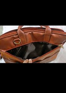 Vintage Brown Leather Briefcase
