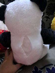 Large Panda Plushie with Ribbon