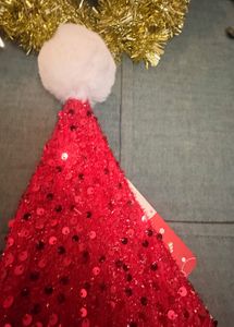 Christmas Stocking And Santa Cap/hat