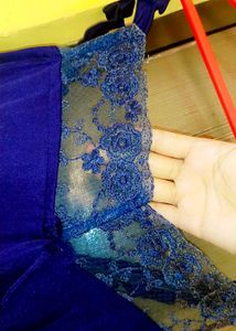 Vintage Navy Blue Nightgown