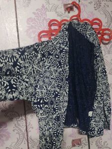 White Printer Blue Shrug