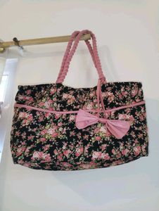 Floral Quilted Tote Bag