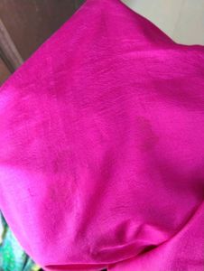 Magenta &amp; Green Silk Saree