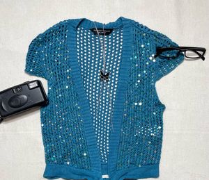 ibiza y2k sequins shrug