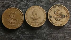 Two &amp; Five Rs Delhi XIX Commonwealth Games Coin