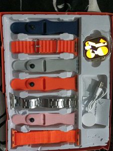 Smart Watch with Multiple Bands(7in1)