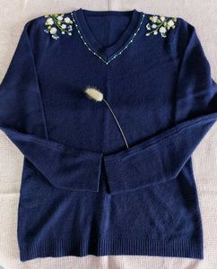 Vintage Aesthetic Embroidered Preloved Sweater