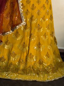 Yellow Embellished Lehenga Choli Set