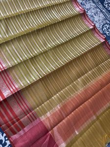 Banarasi Zari Work On Organza Saree