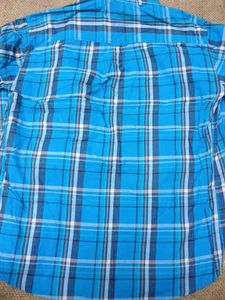 Denim &amp; Lounge Blue Checkered Shirt