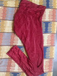 Red Shiny Leggings