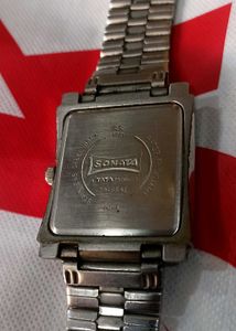 Sonata Men&#39;s Silver Watch