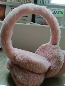 Fuzzy Pink Earmuffs