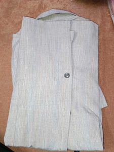 Men's Light Grey Button-Down Shirt