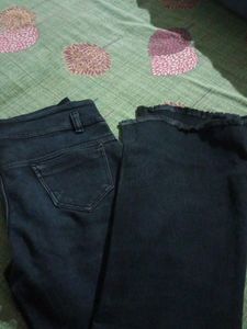 High Waist Bell Bottom For Women Black In Colour