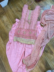Boutique Stitched Pink Punjabi Suit🌸