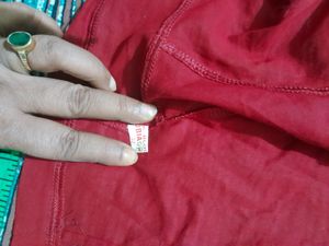 Maroon Choli cut Blouse