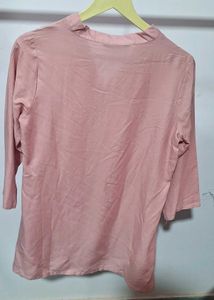 Embroidered Pink Top