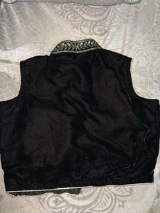 Embellished Velvet Vest