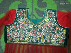 Embroidered Velvet 5 Piece Suit