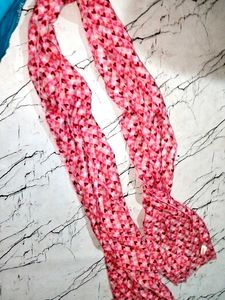 Stole Pink Heart Shape Dupatta