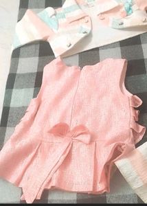 Girls&#39; Striped Skirt Set