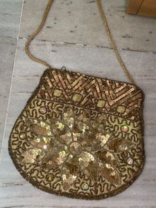 Vintage Sequin Embellished Handbag