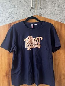 Navy Graphic Tee - Be Patient