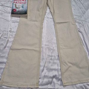 Bootcut Denim Beige Vintage Y2k