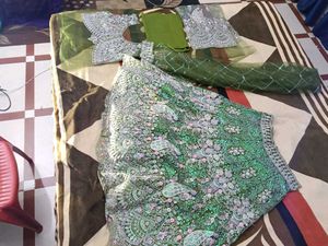 Gorgeous Green Bridal Lehenga