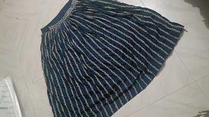 neavy blue gagra with long kurti
