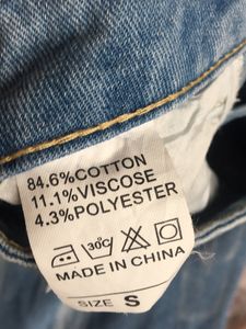 Denim Jeans With White Strips