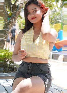 Butter Yellow Halter Neck Top