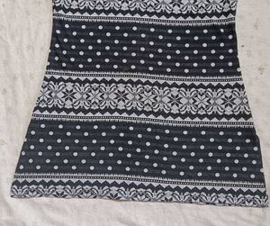 Black N White Short Kurti