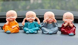 Cute Bhuddha Statues (Set Of 4)