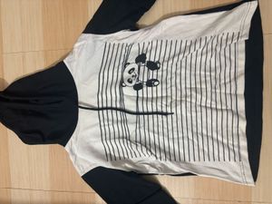 Panda Hoodie Crop Top
