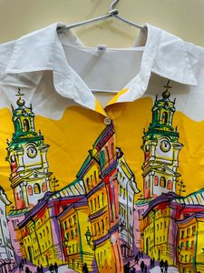 ELEGANT WOMEN PRINTED MULTICOLOURED SHIRT