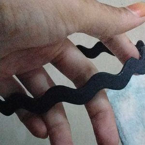 Black Headband, Hairband (2 Pieces)