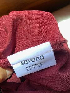 Savana Knotted Tank Top , Burgundy