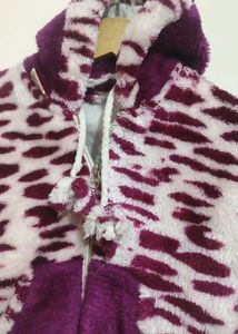 Purple Woolen 2 Pcs Set For Girl 9-12 Month