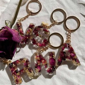 Resin Letter Keychain